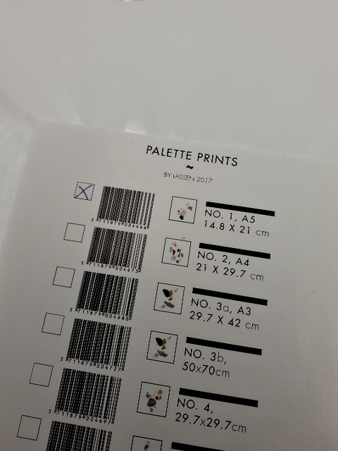 No. 1 palette printe, by lassen Copenhagen
